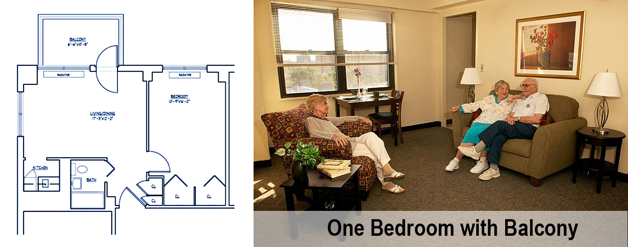 ONE BEDROOM + BALCONY